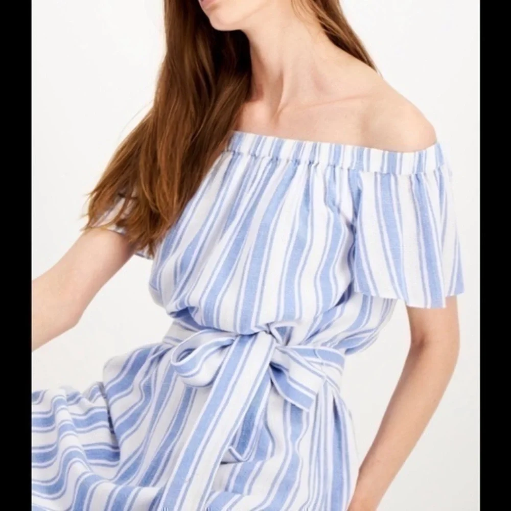 michael michael kors  striped off the shou…